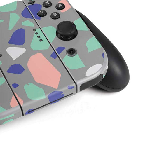 Cement Terrazzo Nintendo Switch OLED (2021) Skin